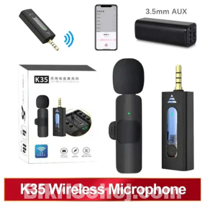 K35 DUAL WIRELESS DYNAMIC MICROPHONE WITH NOISE CANCELLING